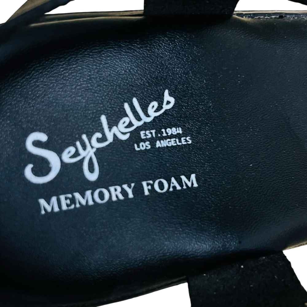 Seychelles Up in The Clouds Wedge Sandal Platform Black Shoes Sz 8M NEW - Picture 10 of 12